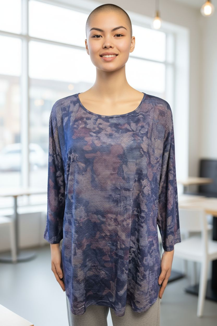 NEW Ladies stripe floral print Top  Size 10, 16 - C.J. Banks label