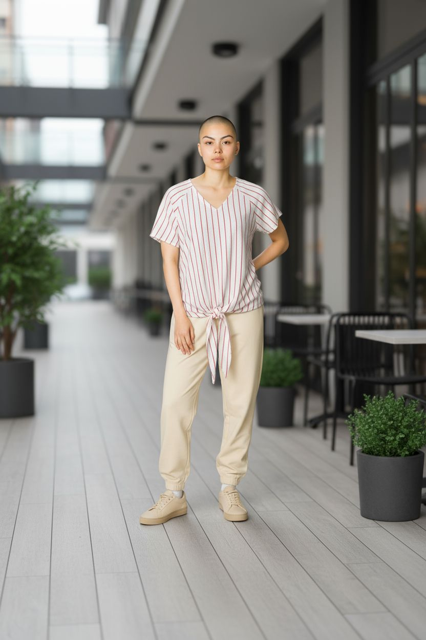 Ladies Plus Size Top T. Shirt Cotton Candy Stripe 14/16 & 22/24